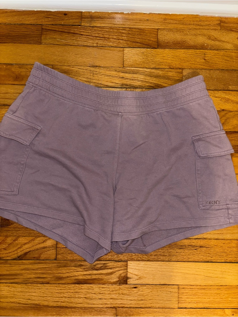 DKNY Lavender Cargo Athletic Shorts
